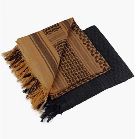 Scarf Military Shemagh Tactical Desert Keffiyeh Head Neck Scarf Arab Wrap - Picture 2 of 6